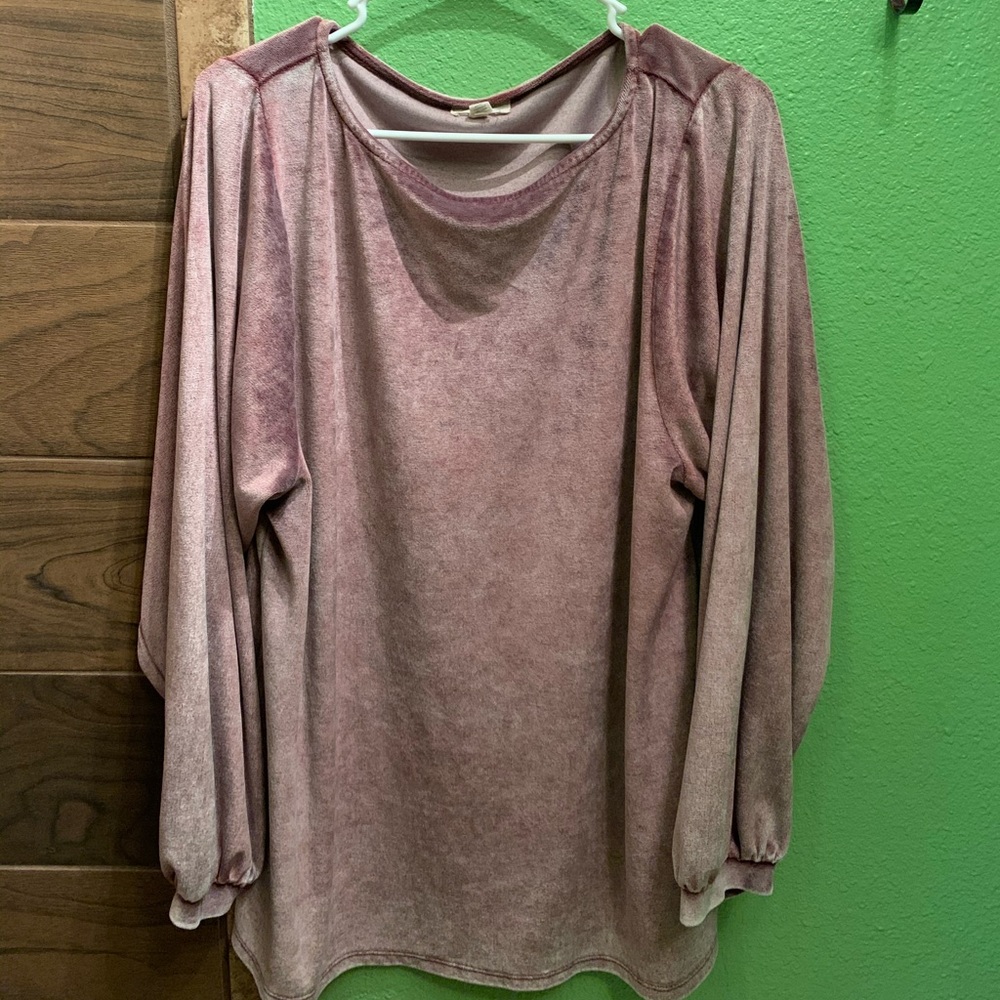 Velvet long sleeve